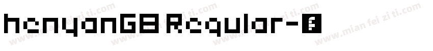henyanGB Regular字体转换